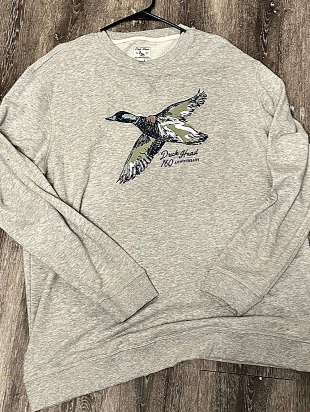 Duck Head 160th Anniversary Graphic Sweatshirt in Gray Size Medium